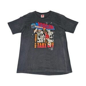 Vintage 1990 Flight 23 by Jordan T-Shirt Mens XL Ready For Takeoff Single Stitch